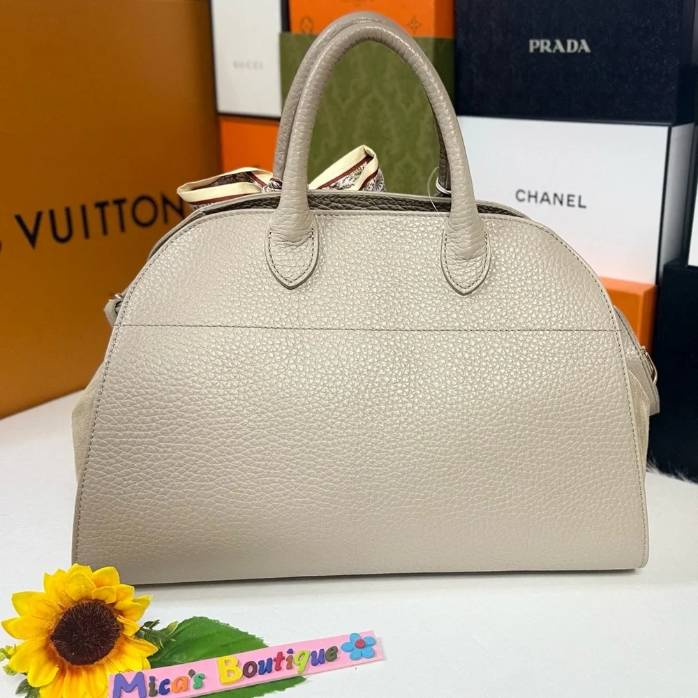🆕Viral ANNA🇫🇷PAOLA Italian Lether/Suede Beige Satchel Cross bag
